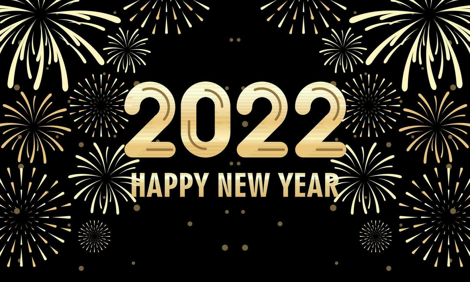 saludo tarjeta contento nuevo año 2024 celebracion noche vector