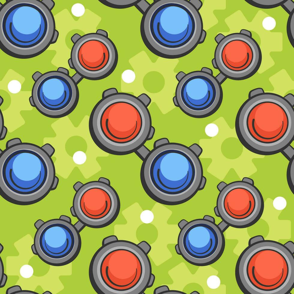 Vector pattern on the steampack theme in a cute cartoon style.
