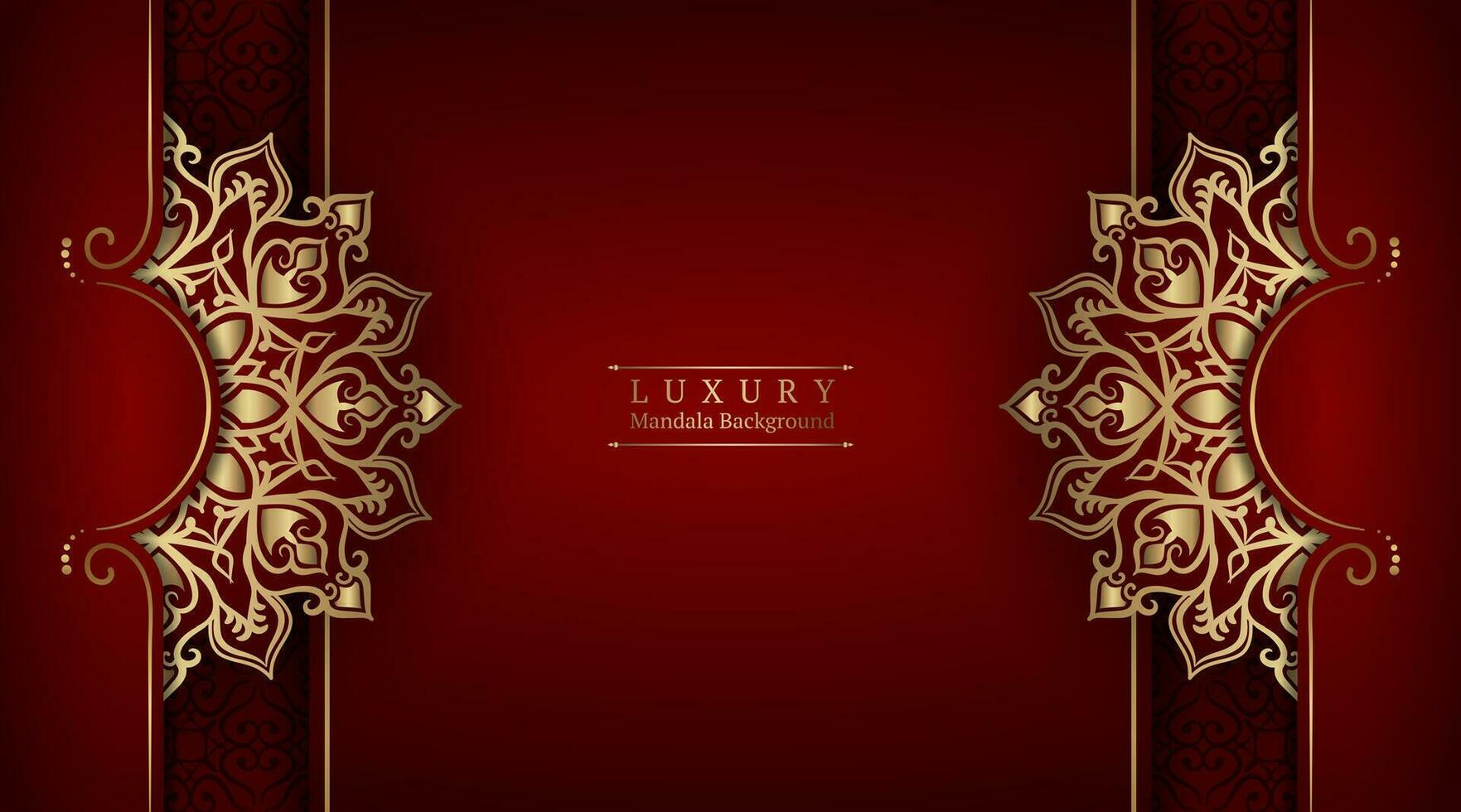 Luxury background  with mandala ornament vector