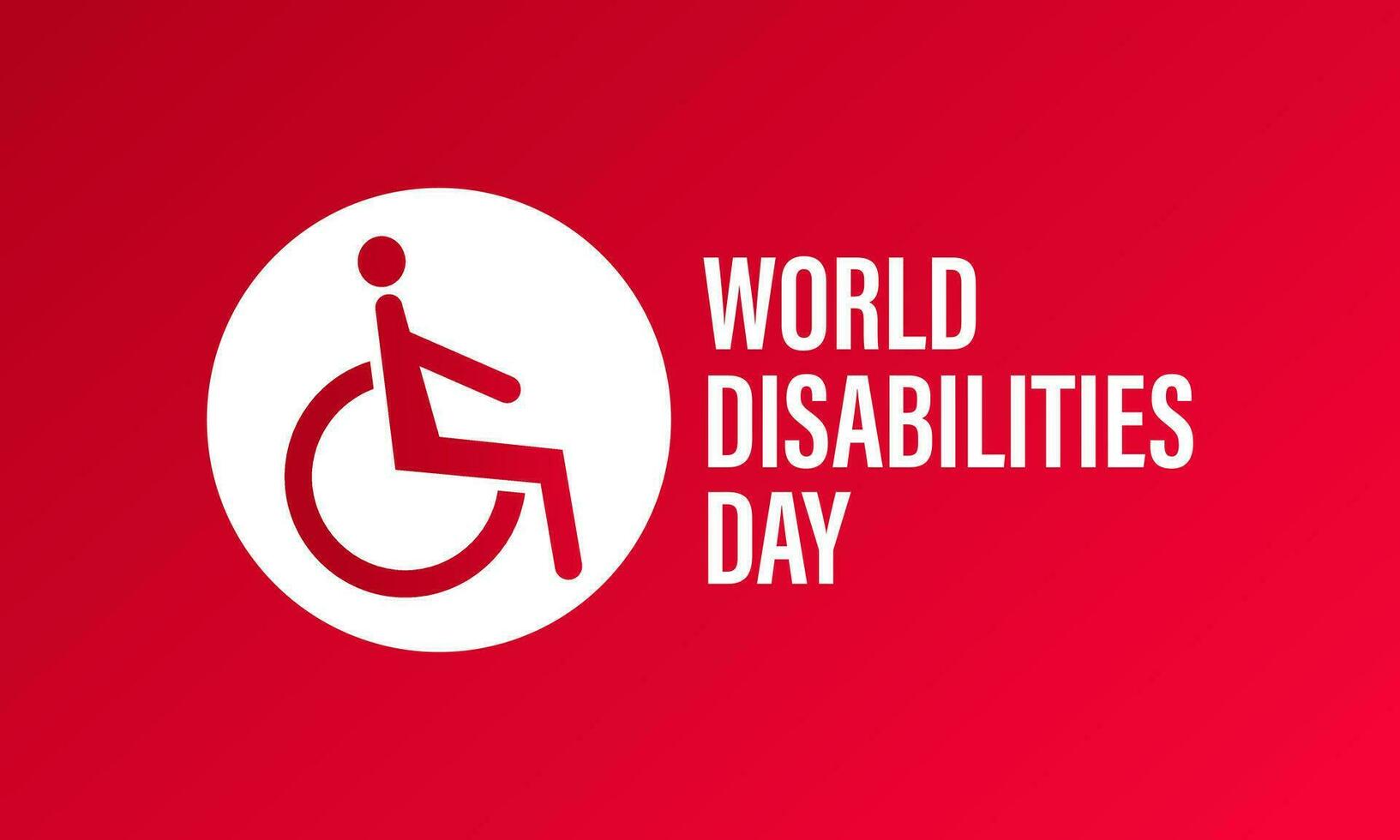 International day of disabled persons is celebrated every year on december 3. World disabilities day. Vector template for banner, greeting card, poster with background. Vector illustration.