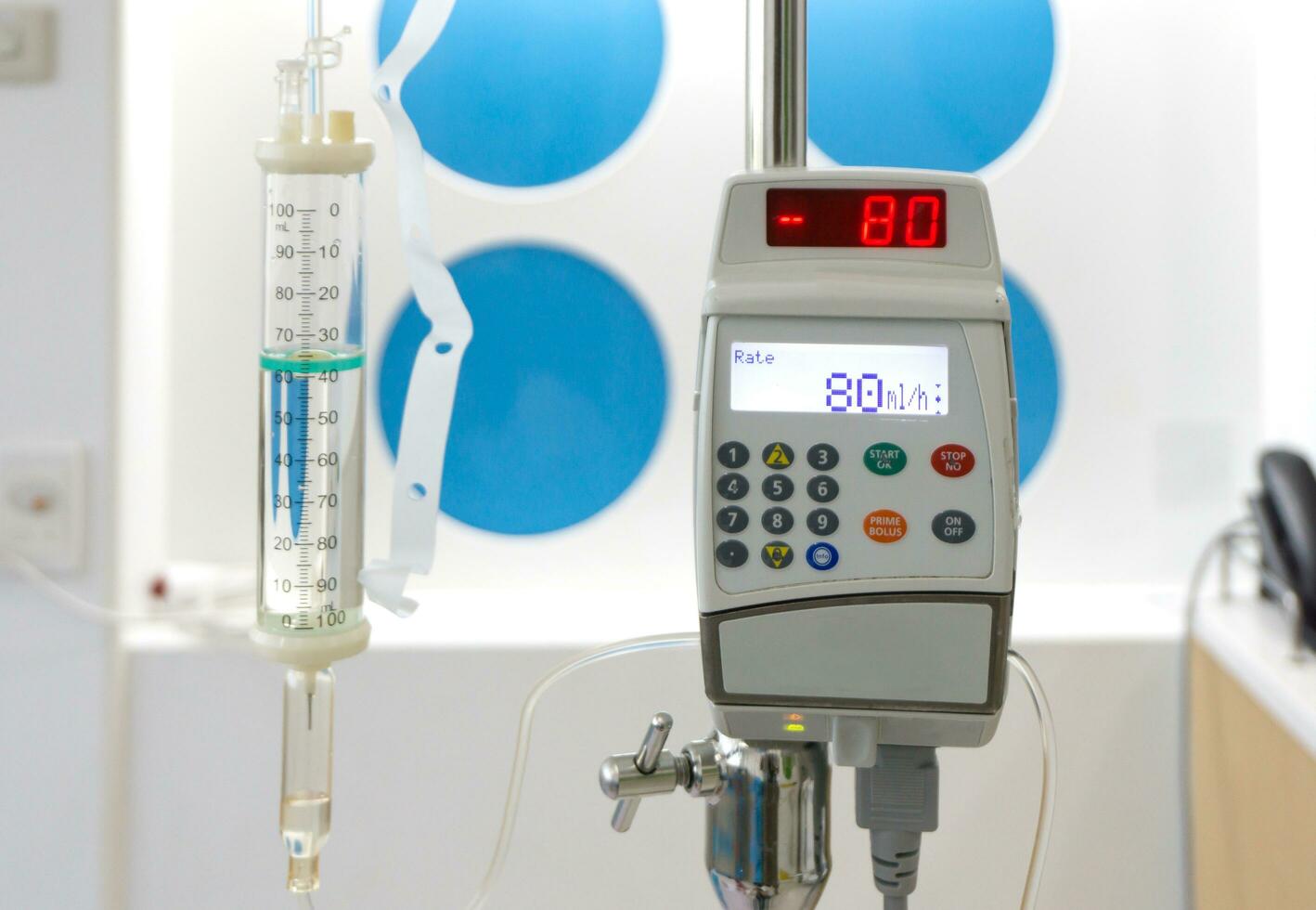 Infusion pump or medical devices in hospital photo