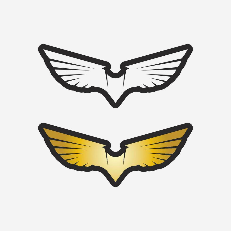 Wings logo vector icon symbol illustration design template