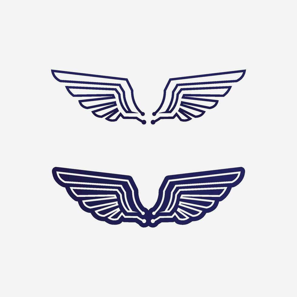 Wings logo vector icon symbol illustration design template 34720152