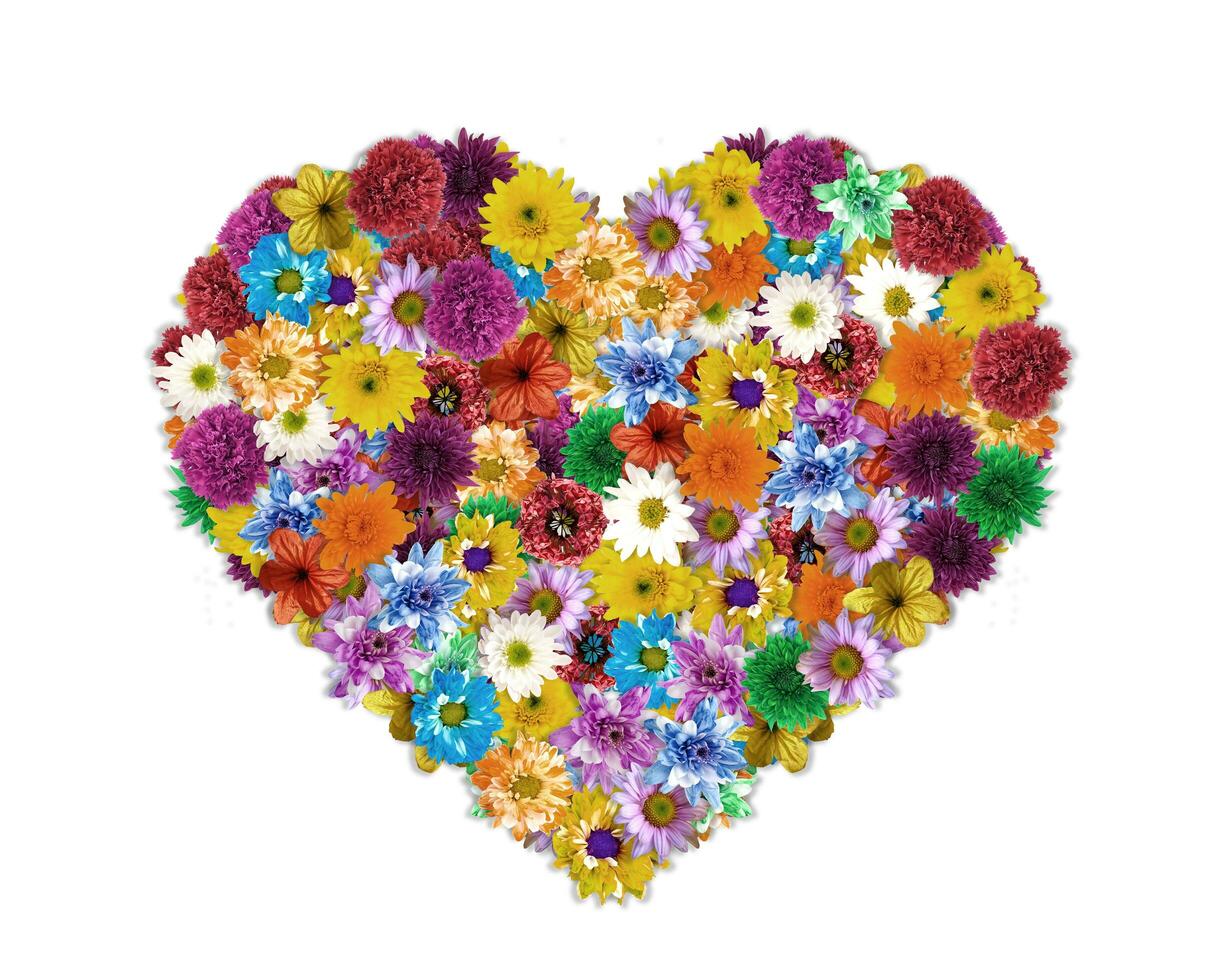 Flower arrangement is Heart-shaped photo