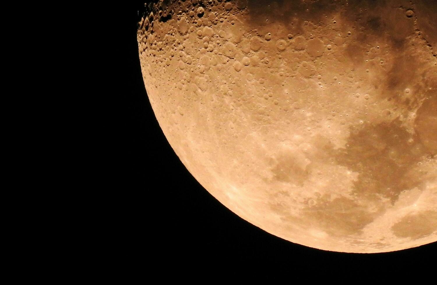 Phase of the yellow moon photo