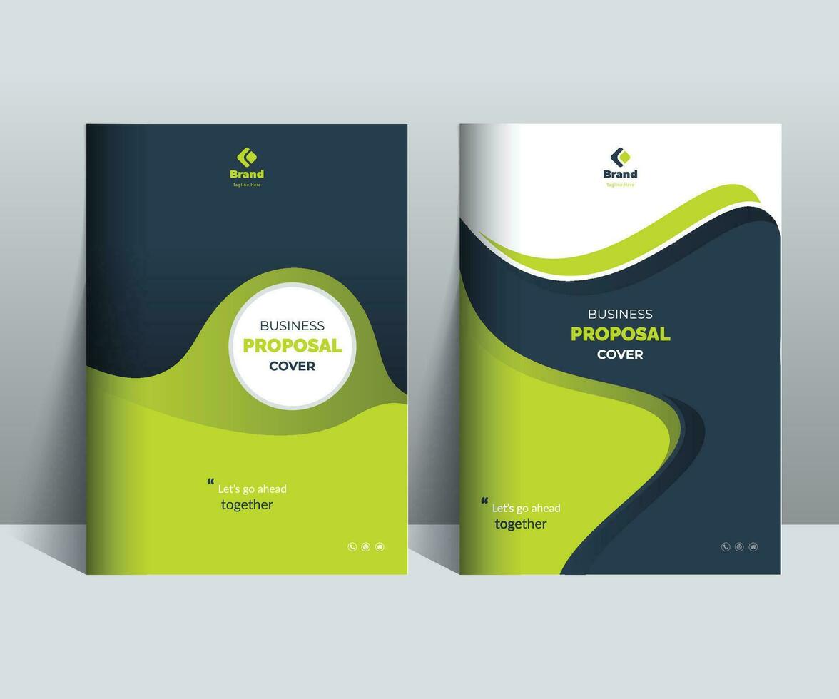 Business Proposal Cover Design Template Concepts vector