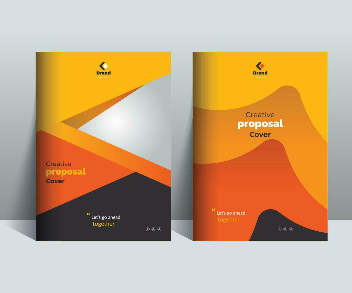Business Proposal Cover Design template Concepts vector