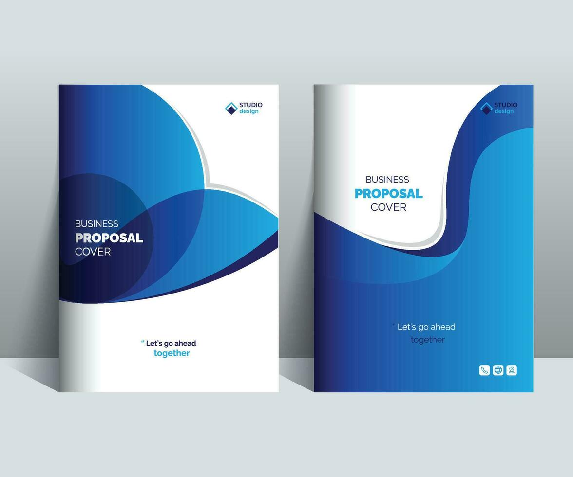 Proposal Cover Design template Concepts adept for multipurpose Projects vector