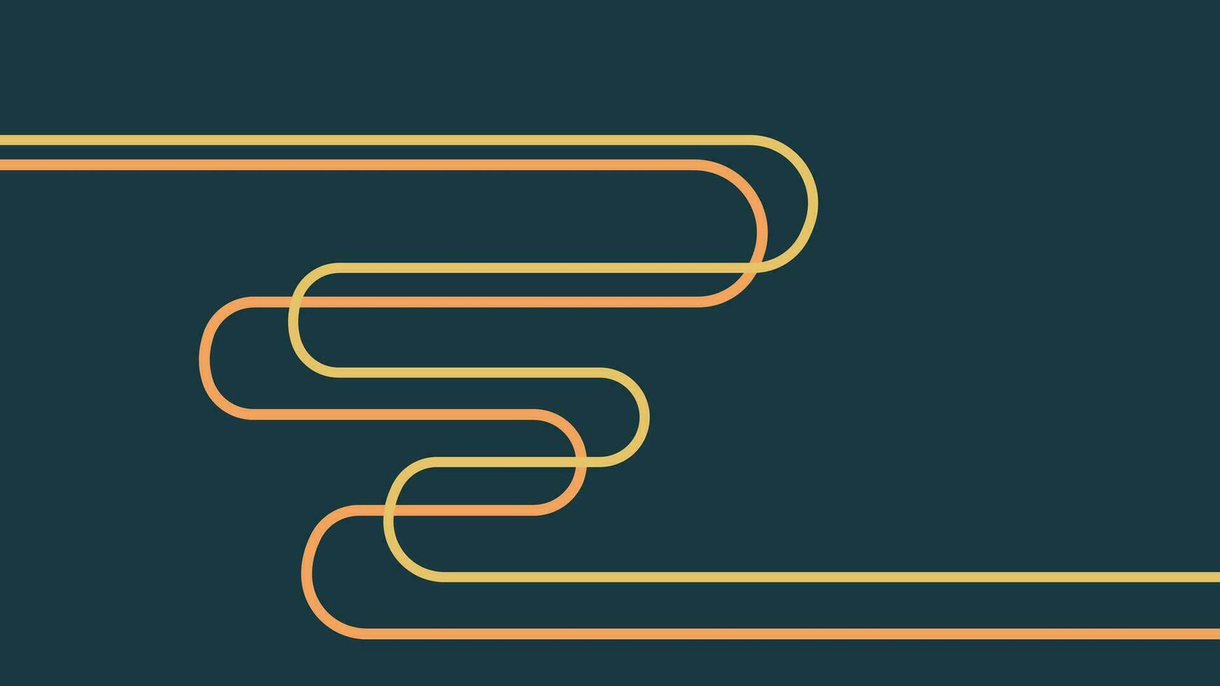 Abstract connection wavy line background in target style. vector