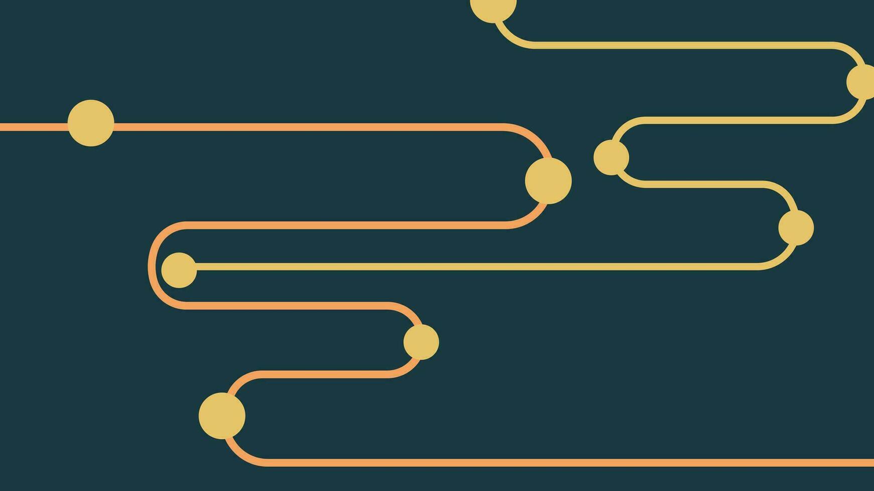 Abstract connection wavy line background in target style. vector