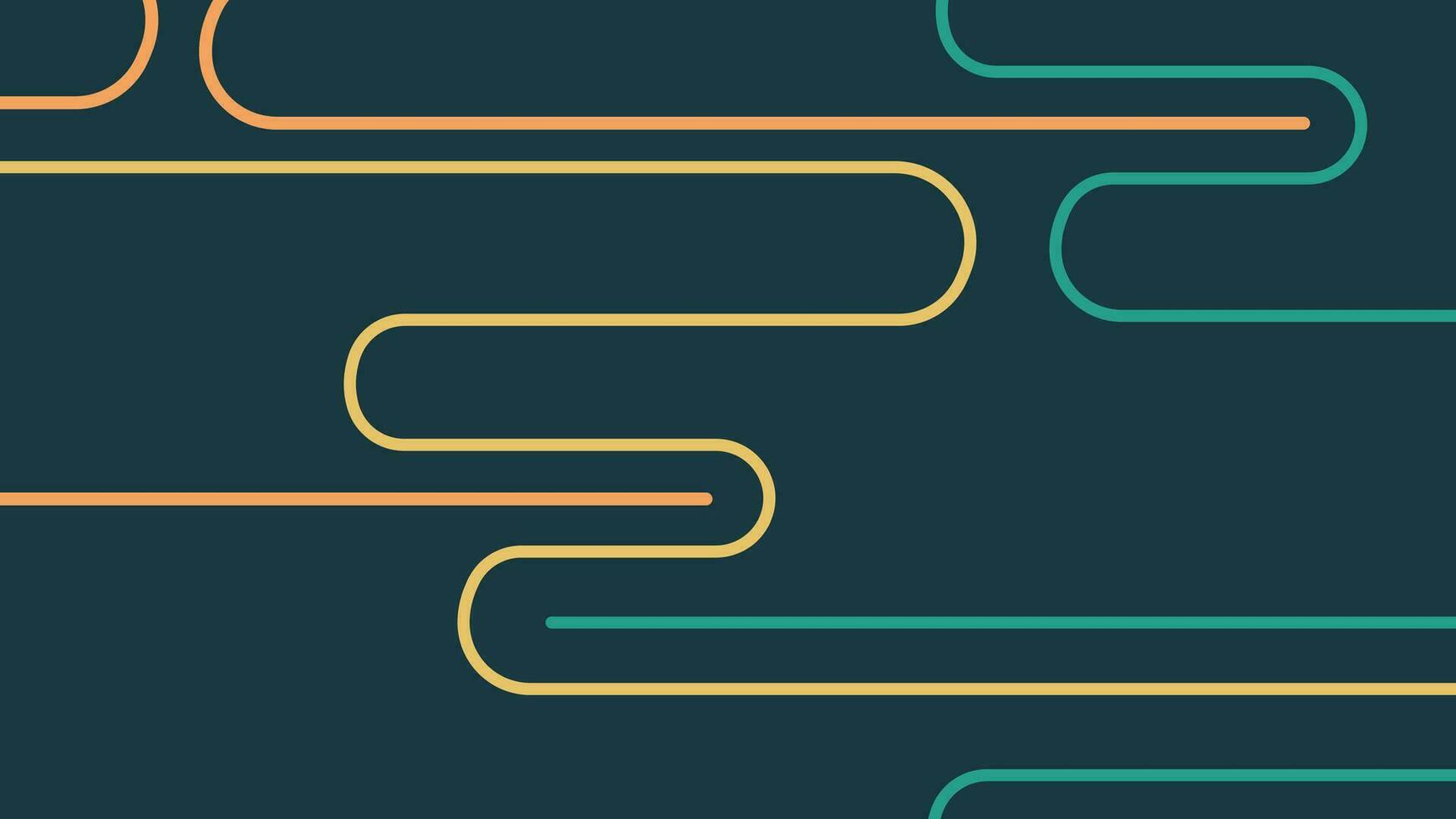 Abstract connection wavy line background in target style. vector