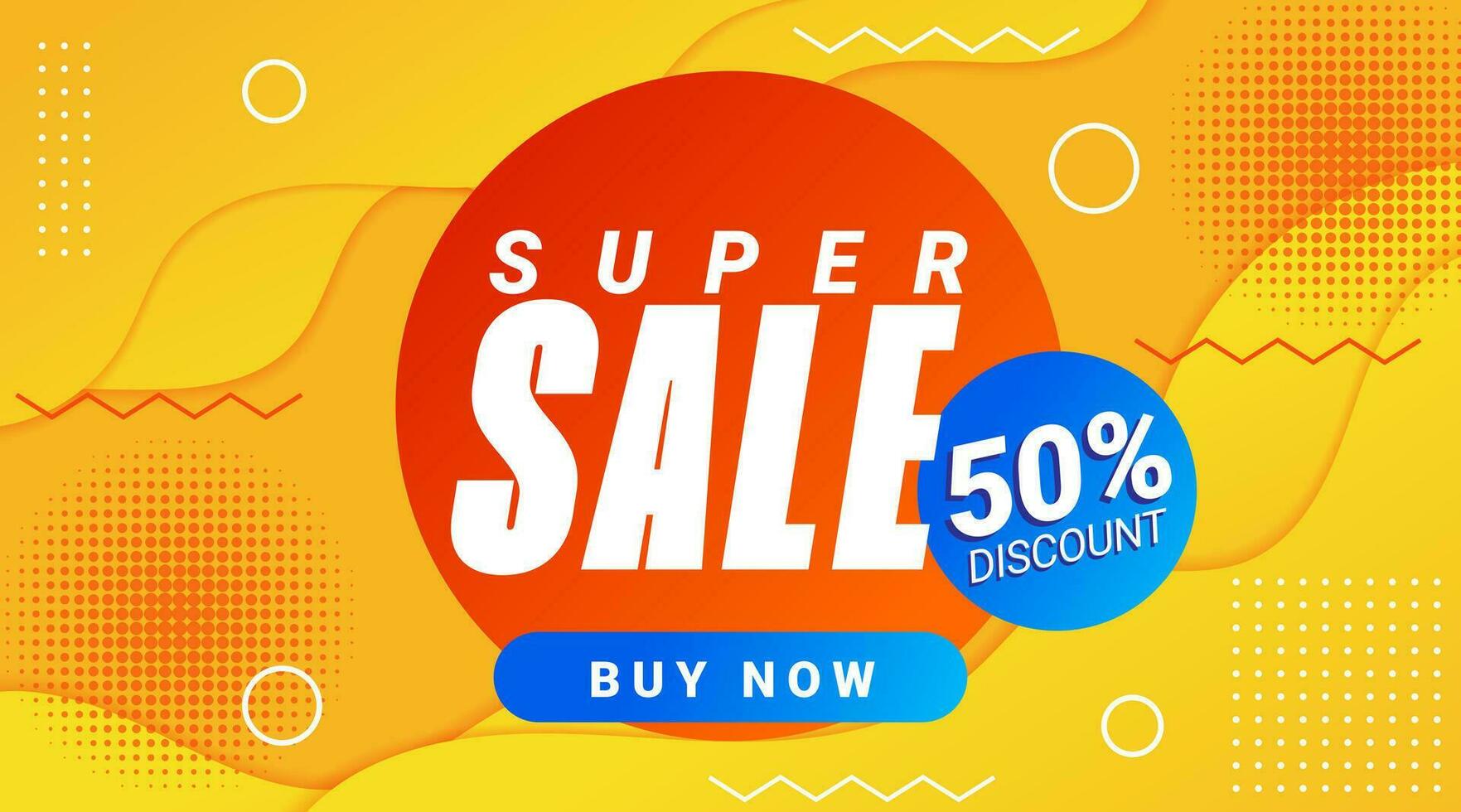 Super Sale Discount Template Banner Background Promotion vector
