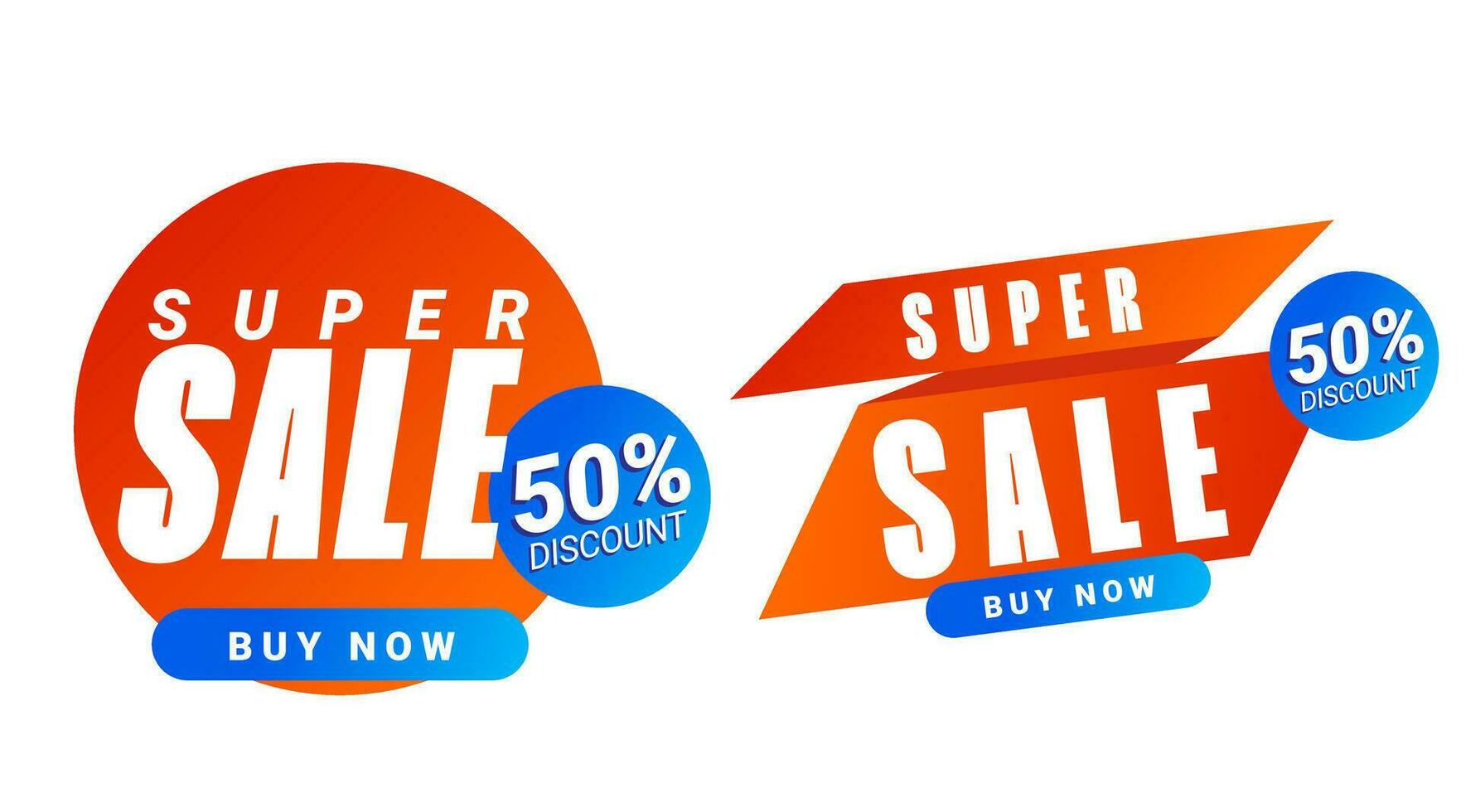 Super Sale Discount Template Banner Promotion vector
