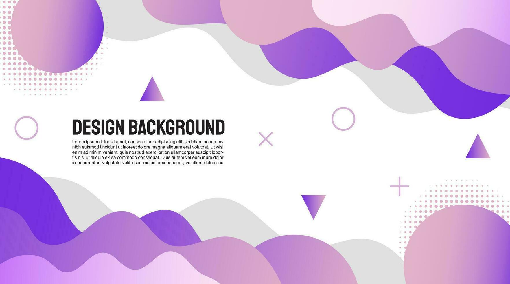 Colorful template banner with gradient color vector