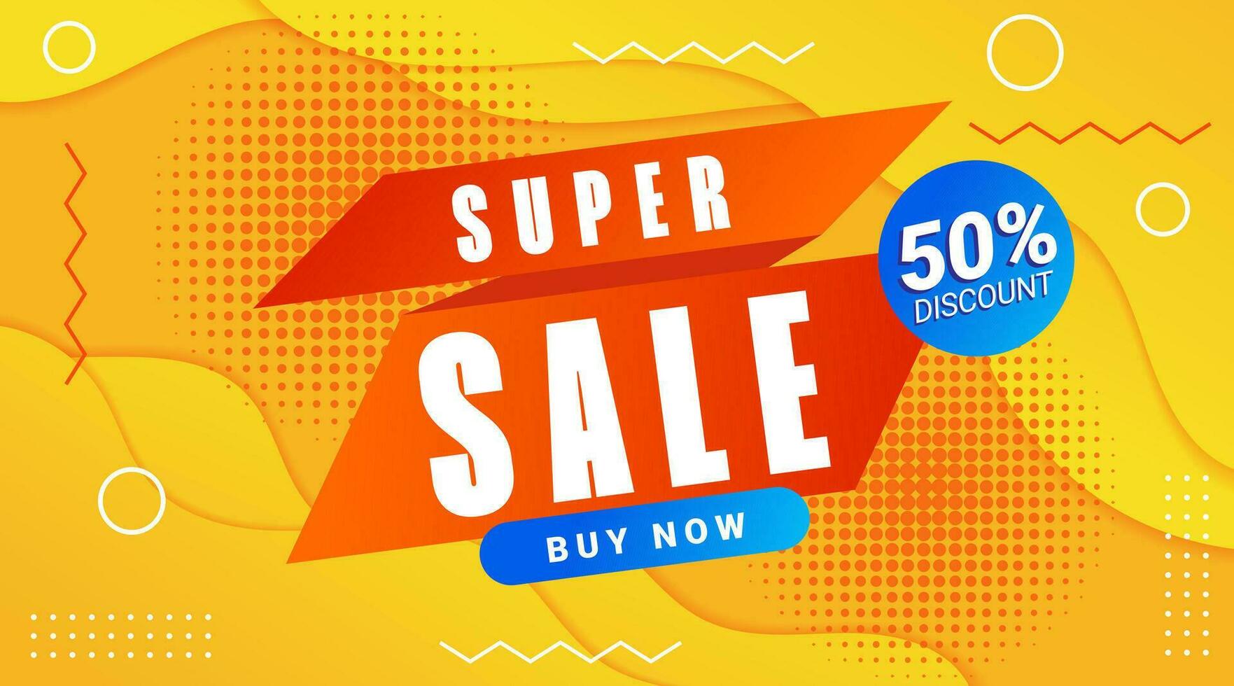 Super Sale Discount Template Banner Background Promotion vector