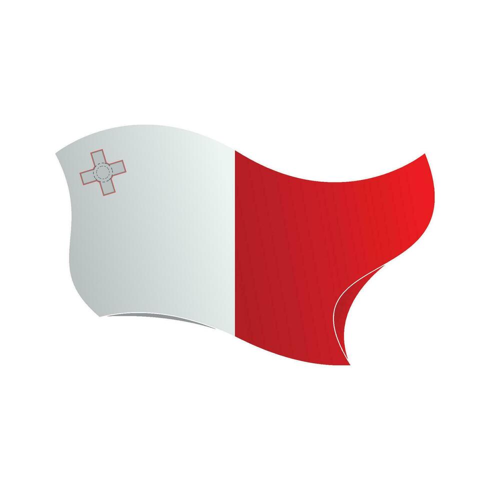 Malta flag icon vector