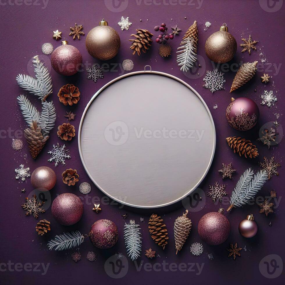 AI generated ai generative, cozy Merry Christmas background or happy New Year background. photo