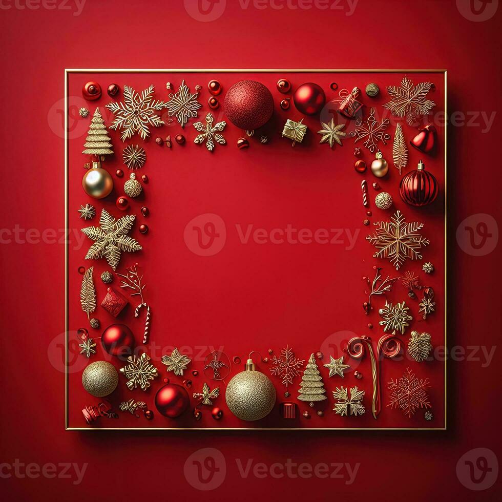 AI generated ai generative, cozy Merry Christmas background or happy New Year background. photo
