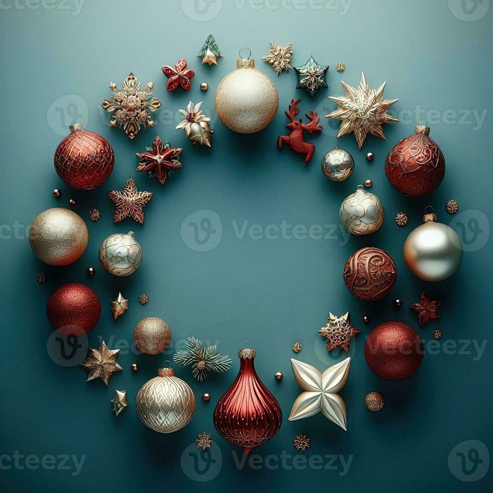 AI generated ai generative, cozy Merry Christmas background or happy New Year background. photo