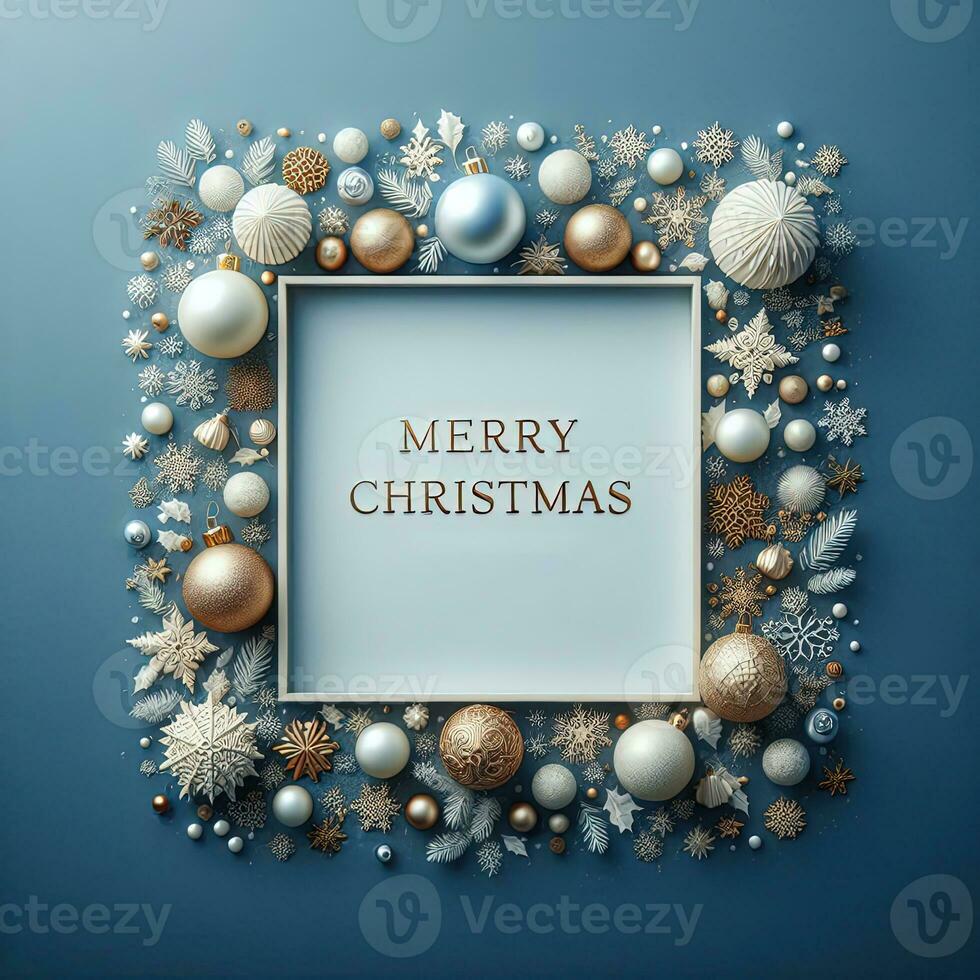 AI generated ai generative, cozy Merry Christmas background or happy New Year background. photo