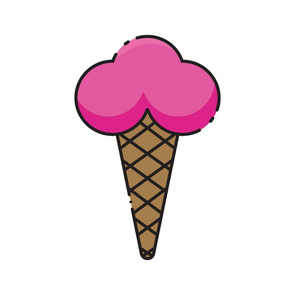 carnival ice cream icon vector