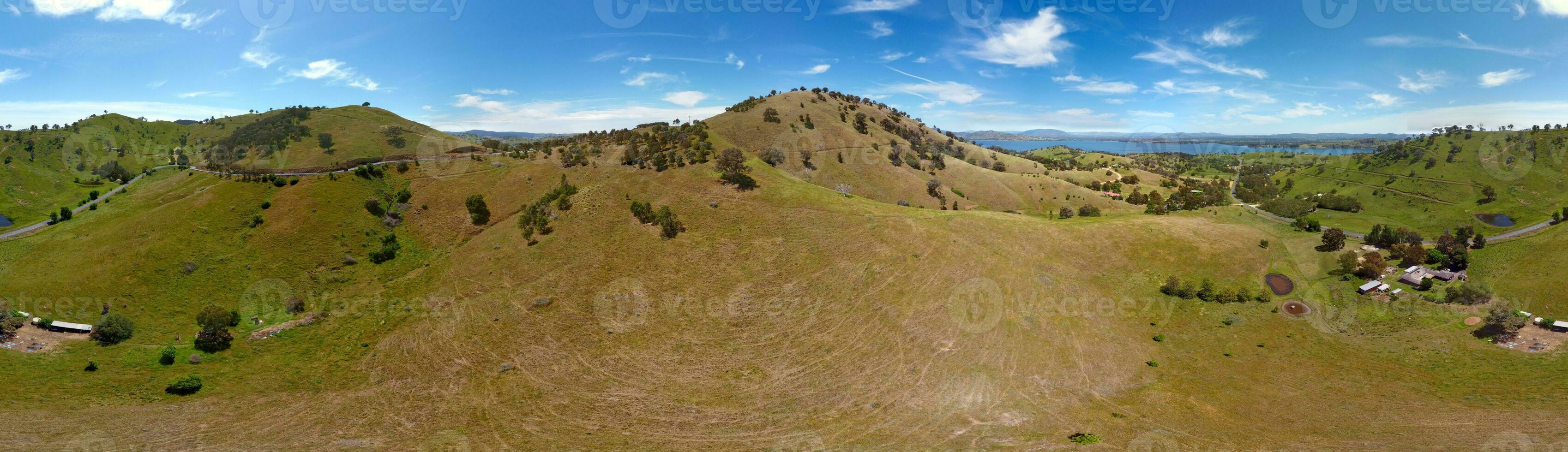Scenic mountains view from Kurrajong Gap Lookout located between Bellbridge and Bethanga, a short drive from Albury Wodonga Victoria, Australia. photo
