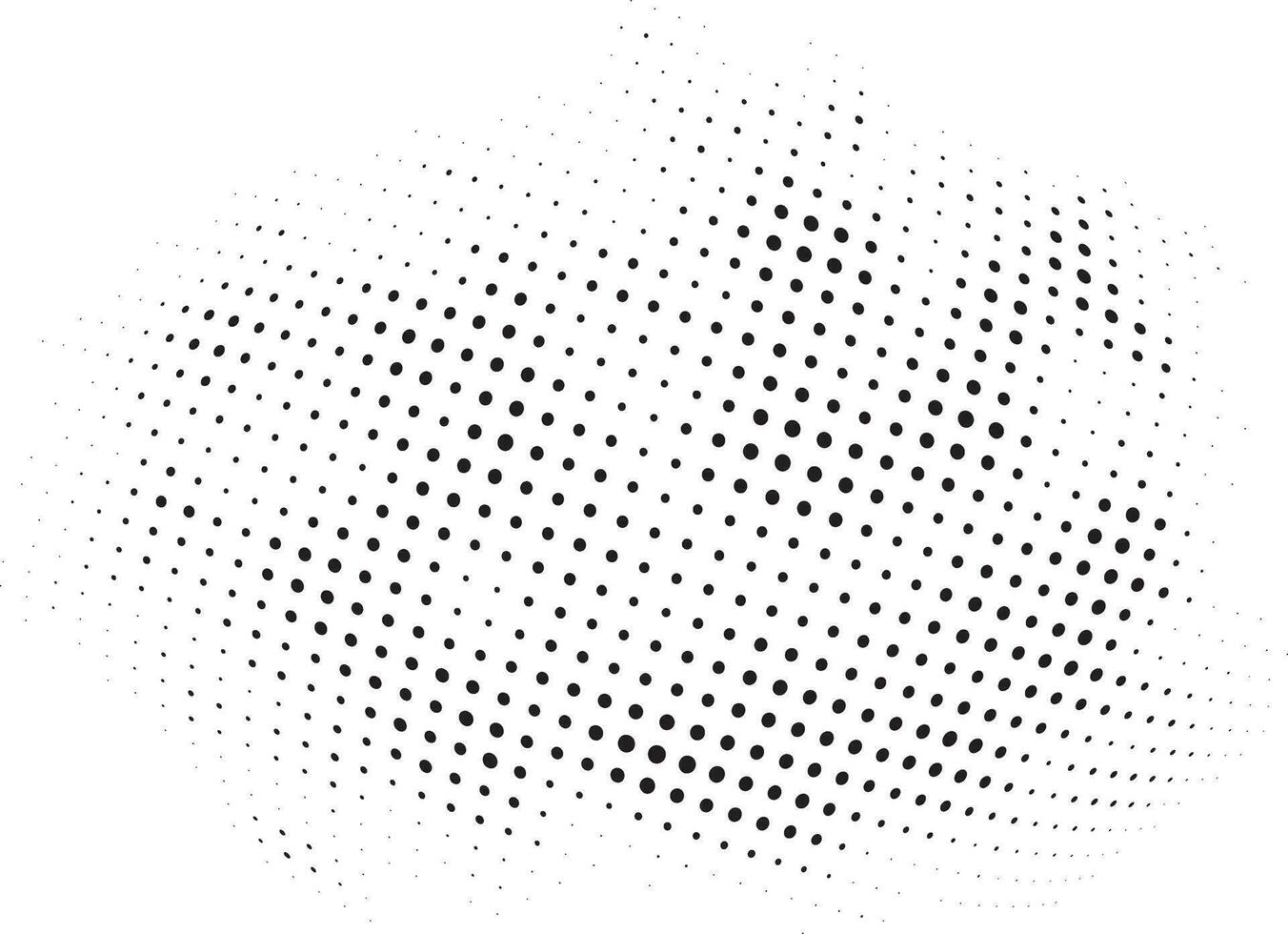 black and white Halftone dots. Halftone effect vector pattern. Circle dots isolated on the white background