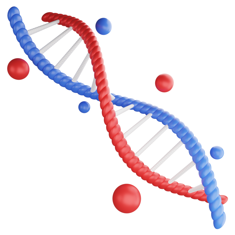 DNA Spiral- Struktur Clip Art eben Design Symbol isoliert auf transparent Hintergrund, 3d machen Medikation und Gesundheit Konzept png