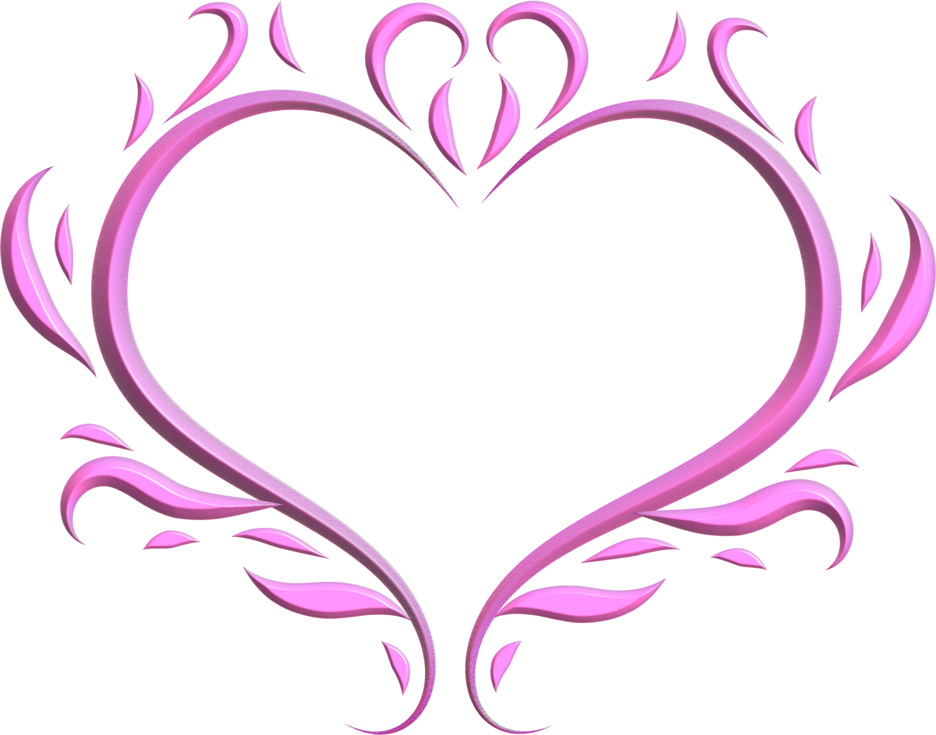 Y2k pink heart frame 34721512 PNG