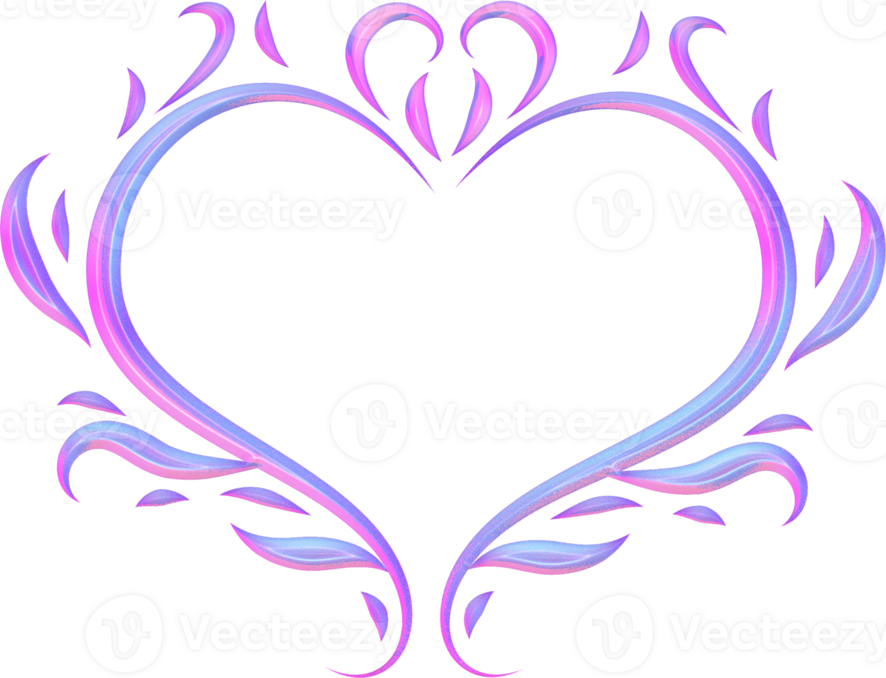 Y2k 3D bright hologram png