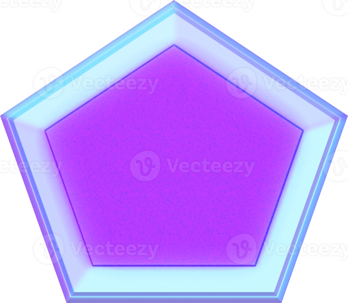 Y2k 3D bright hologram png