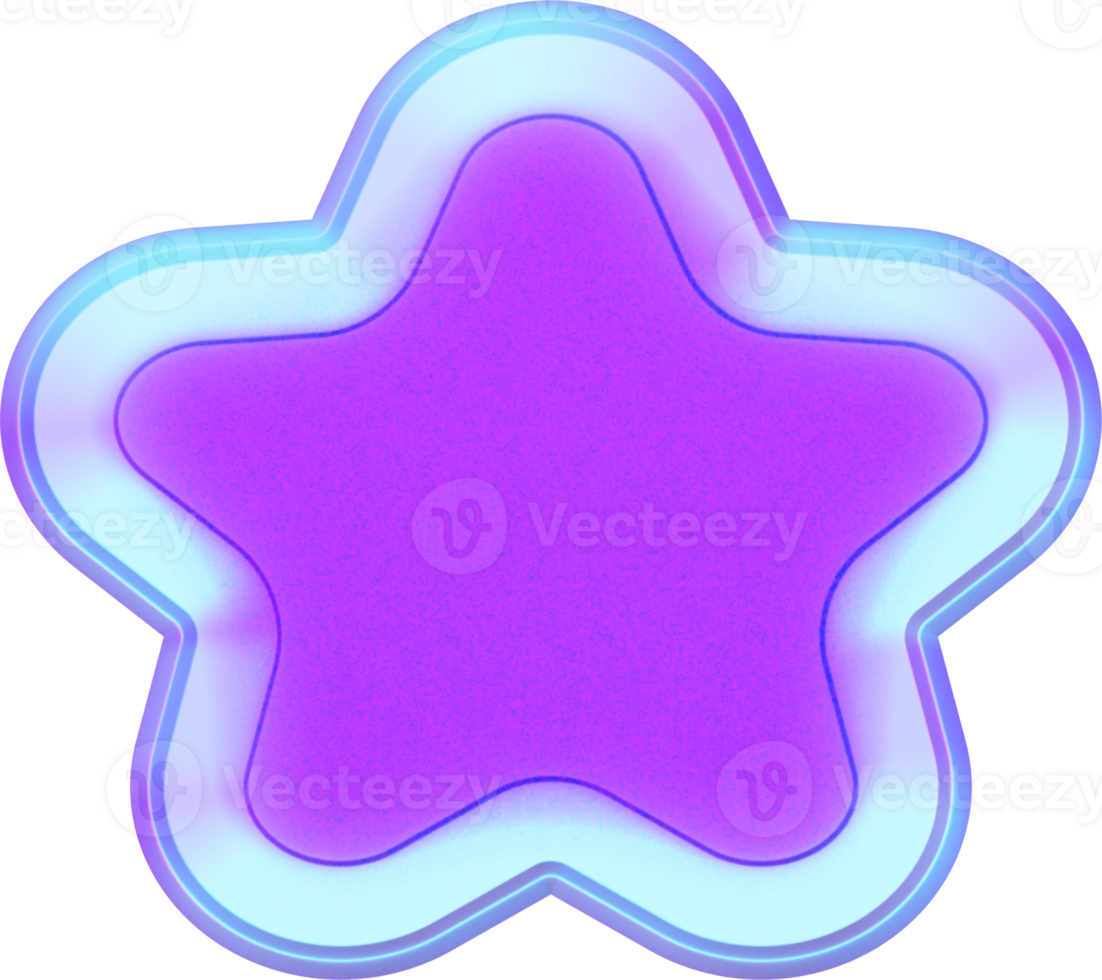 Y2k 3D bright hologram png