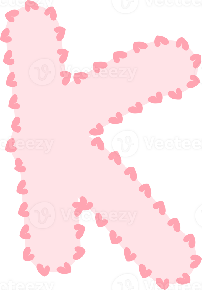 Alphabet pink letter, dotted line frame 34721591 PNG