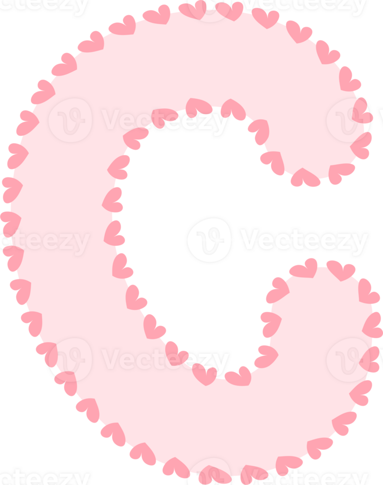 Alphabet pink letter, dotted line frame 34721593 PNG