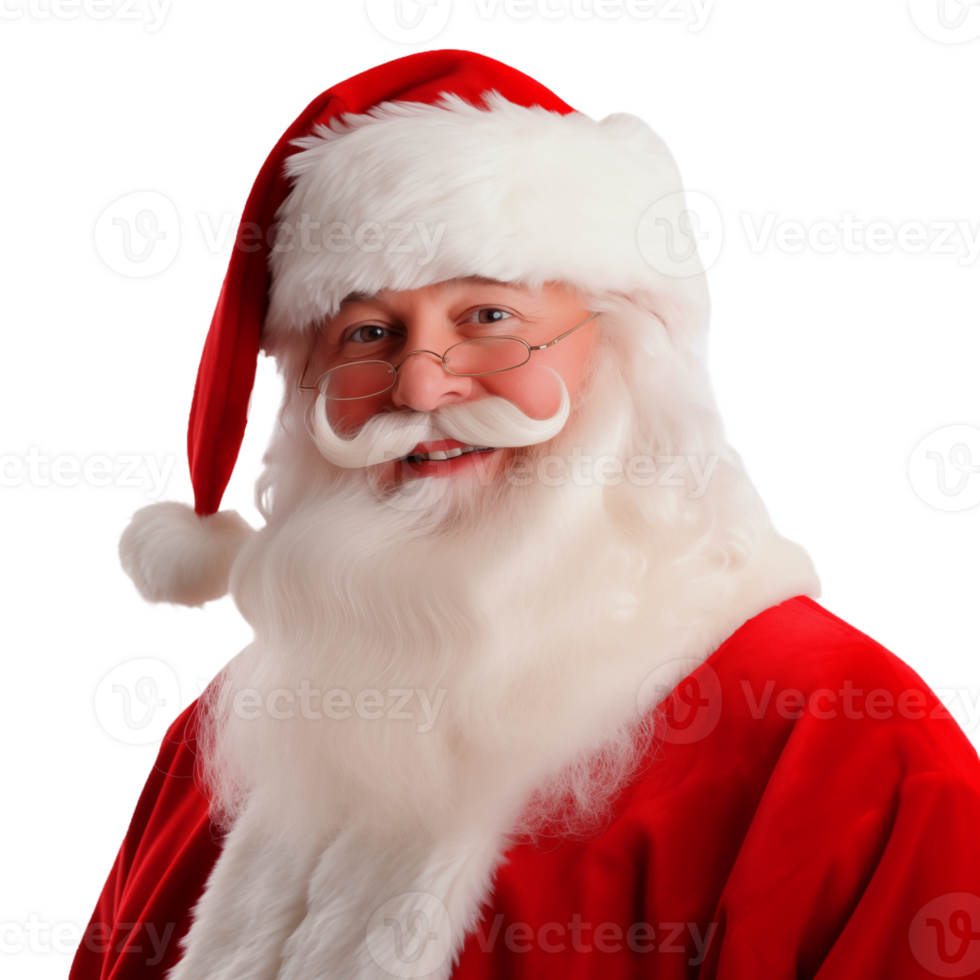 AI generated Portrait of Santa Claus transparent PNG AI generated