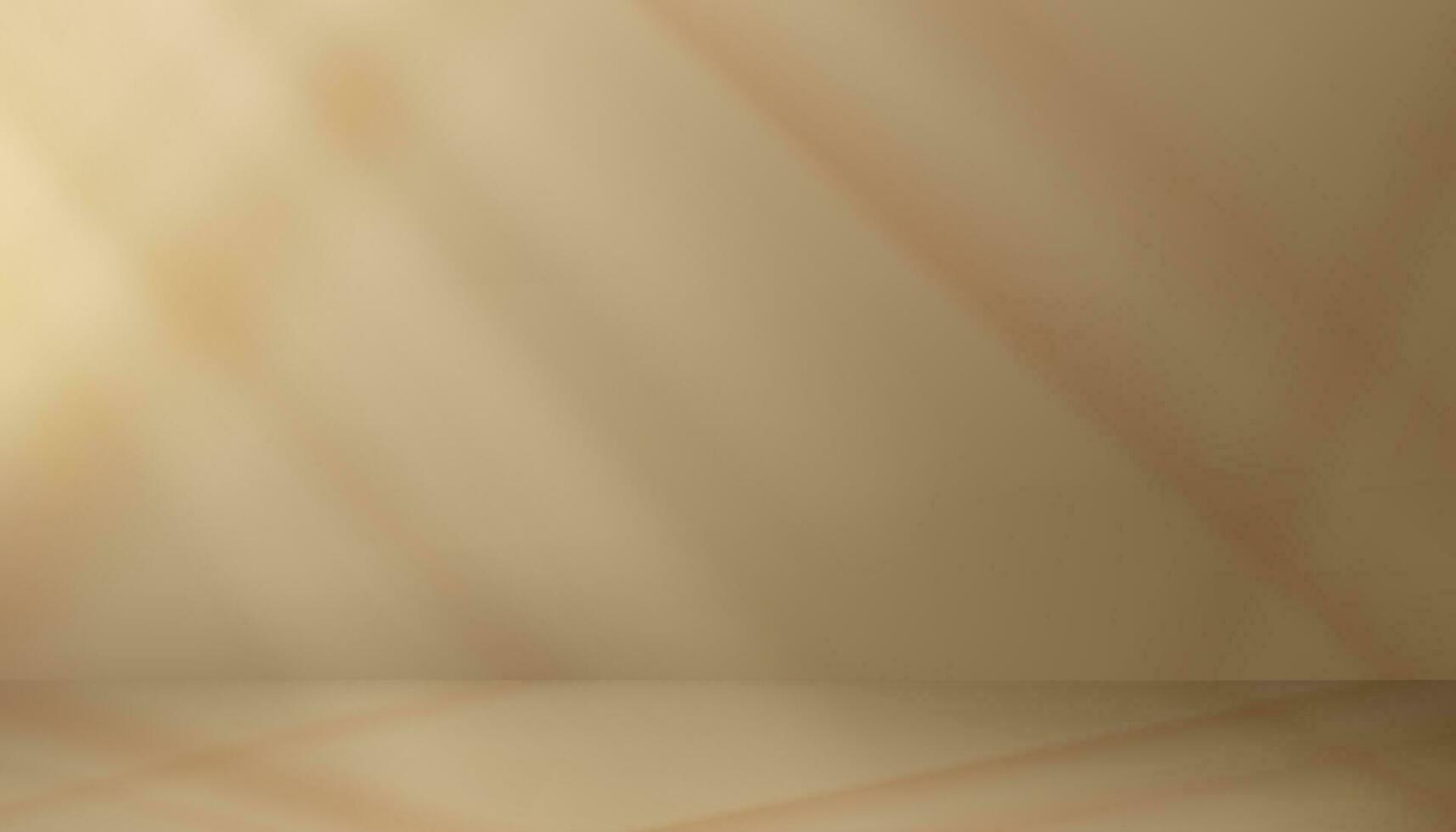 Background Gold Wall Studio with Shadow,light on floor,Empty Room with Podium Display,Vector Banner Template mock up for cosmetic product presentation on Christmas,New Year,Black Friday,Sale,Promotion vector