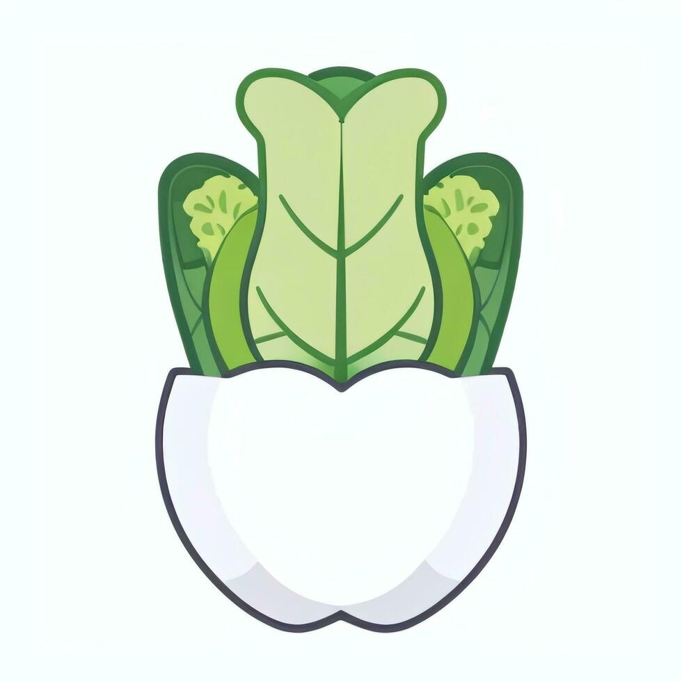 AI generated Various Weird Vegetable Avatar Icon Clip Art Sticker Decoration Simple Background photo