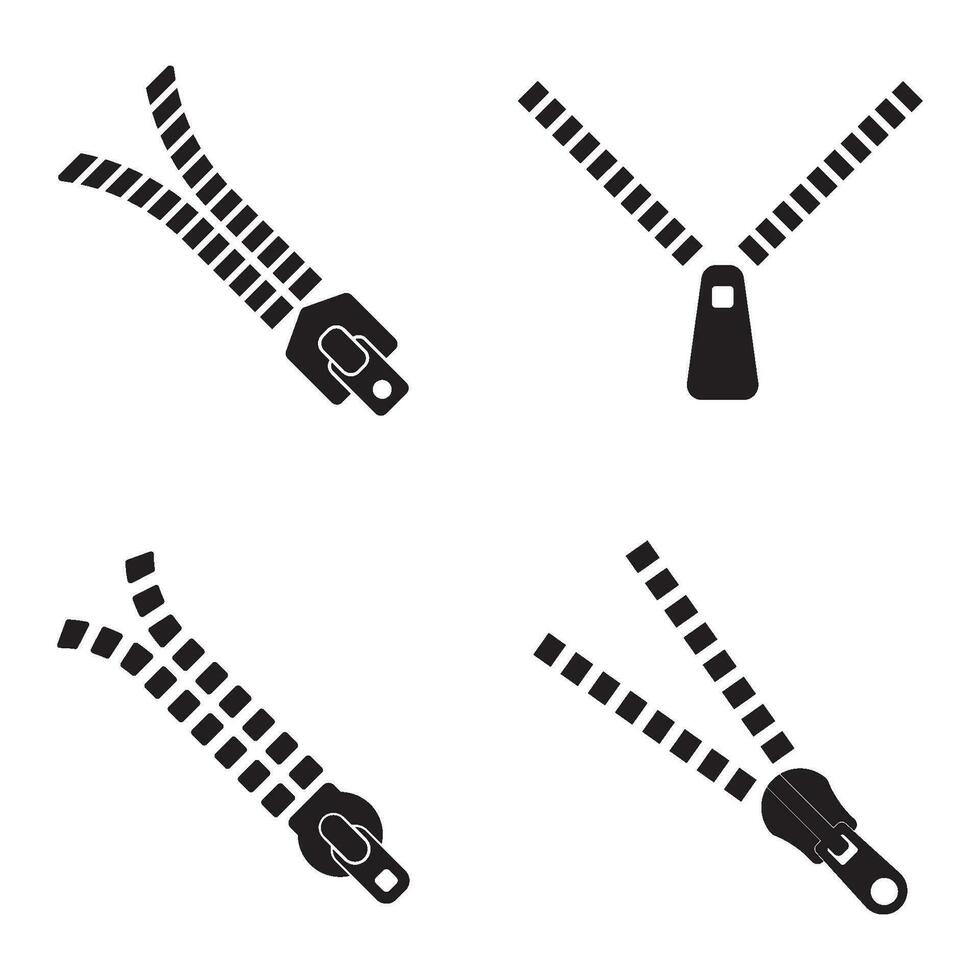 zipper icon vector