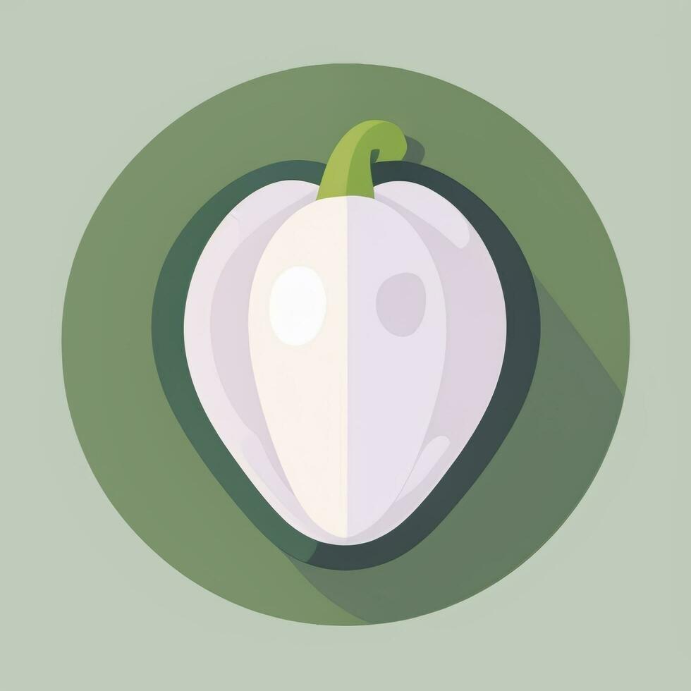 AI generated Various Weird Vegetable Avatar Icon Clip Art Sticker Decoration Simple Background photo