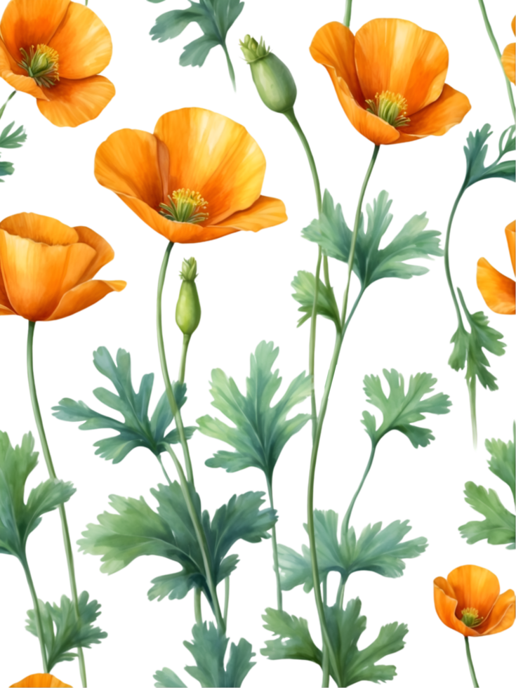 ai gegenereerd waterverf wilde bloemen clip art, ai-gegenereerd. png