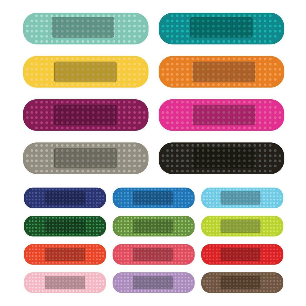 Bandage Color Clipart vector