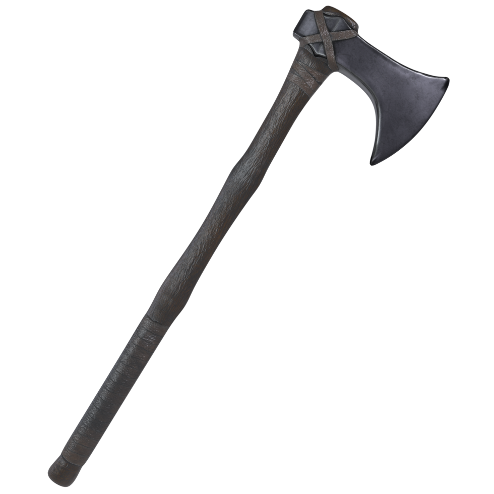 Viking axe isolated on transparent png