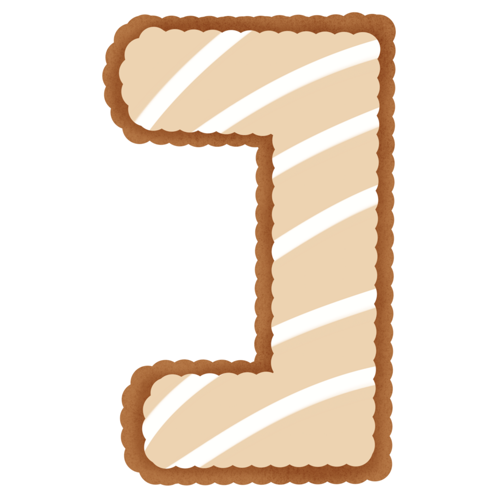 Hand drawn gingerbread symbol png