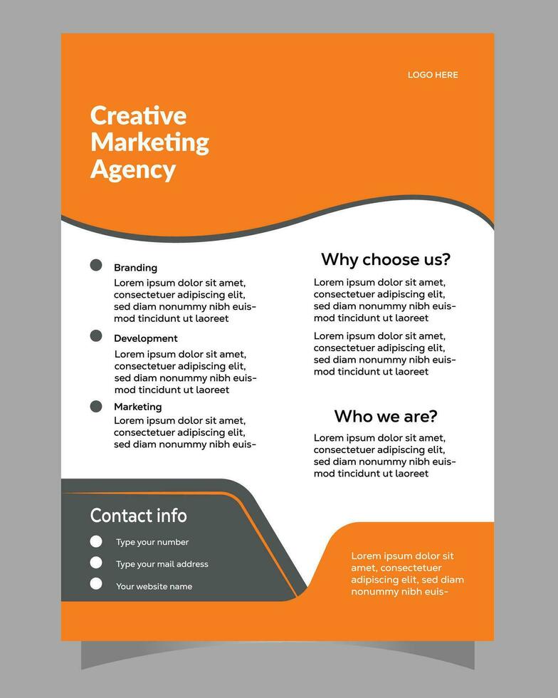 Web, flyer design, banner vector
