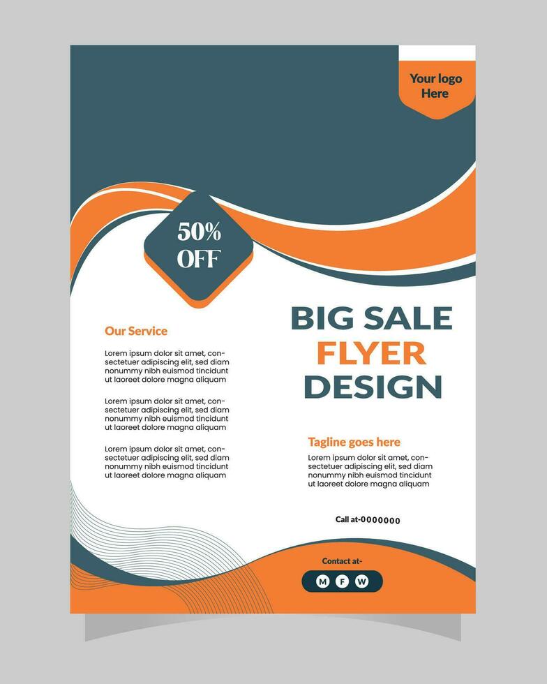 flyer design, brochure, banner vector