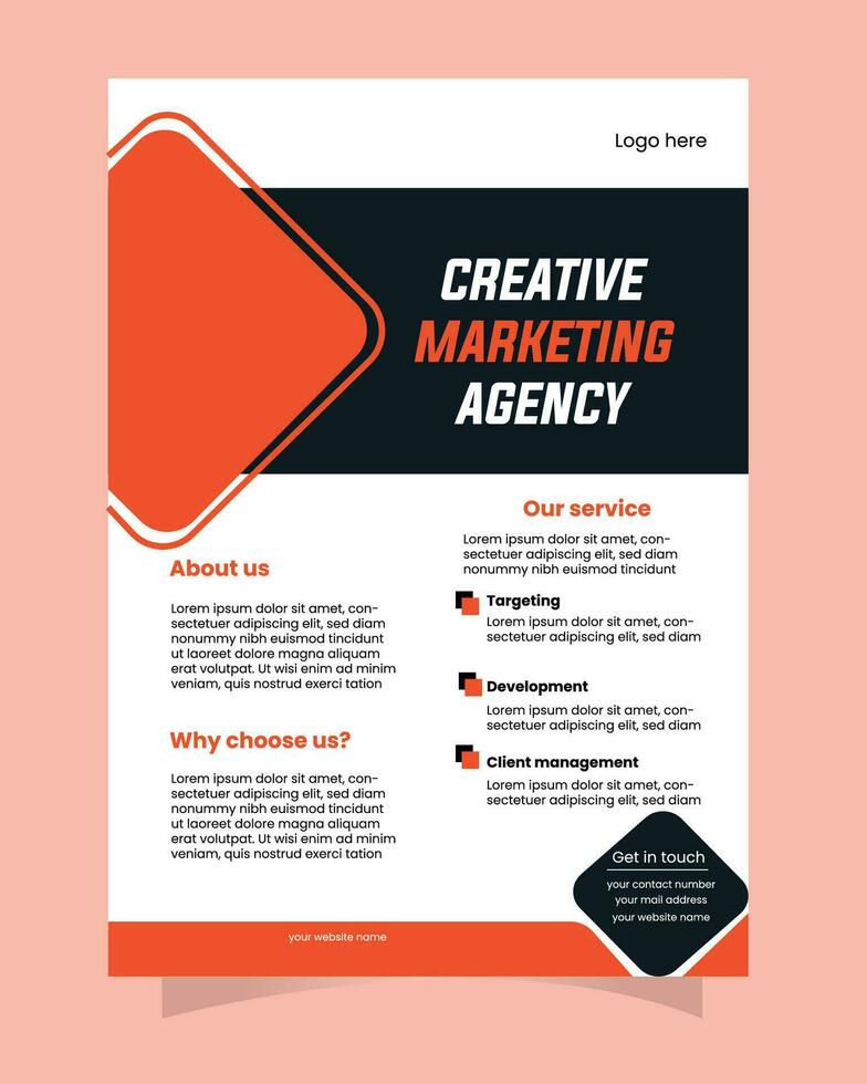 flyer design, brochure, banner vector