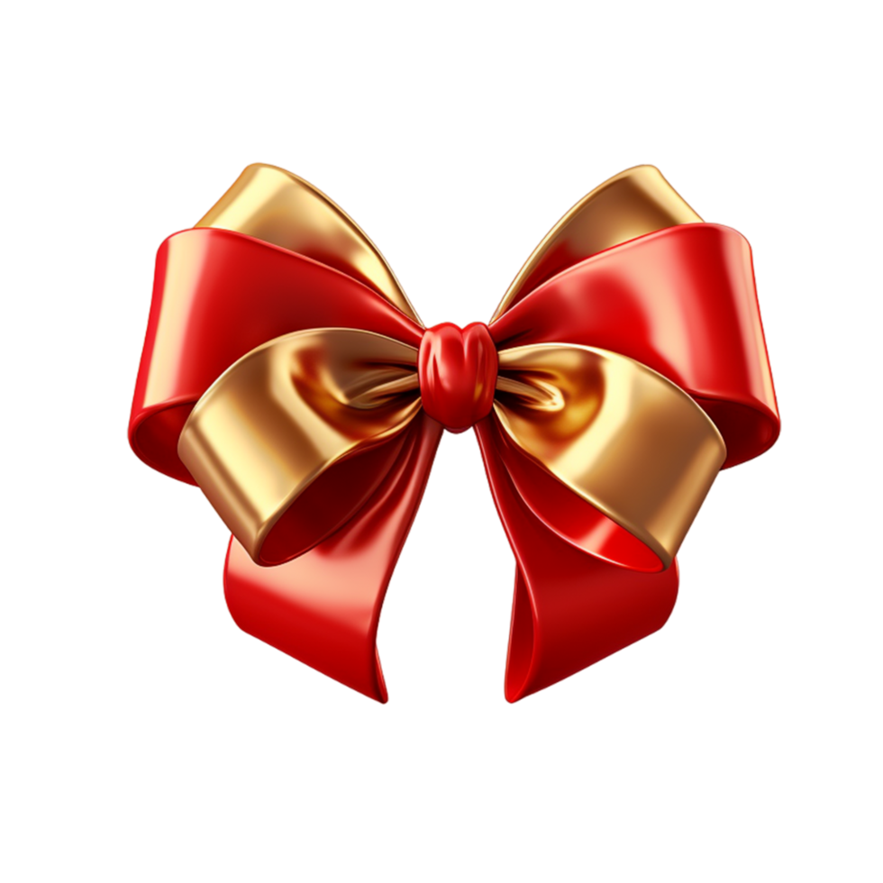 AI generated Red Bow tie Ribbon Shoelace knot 34723025 PNG