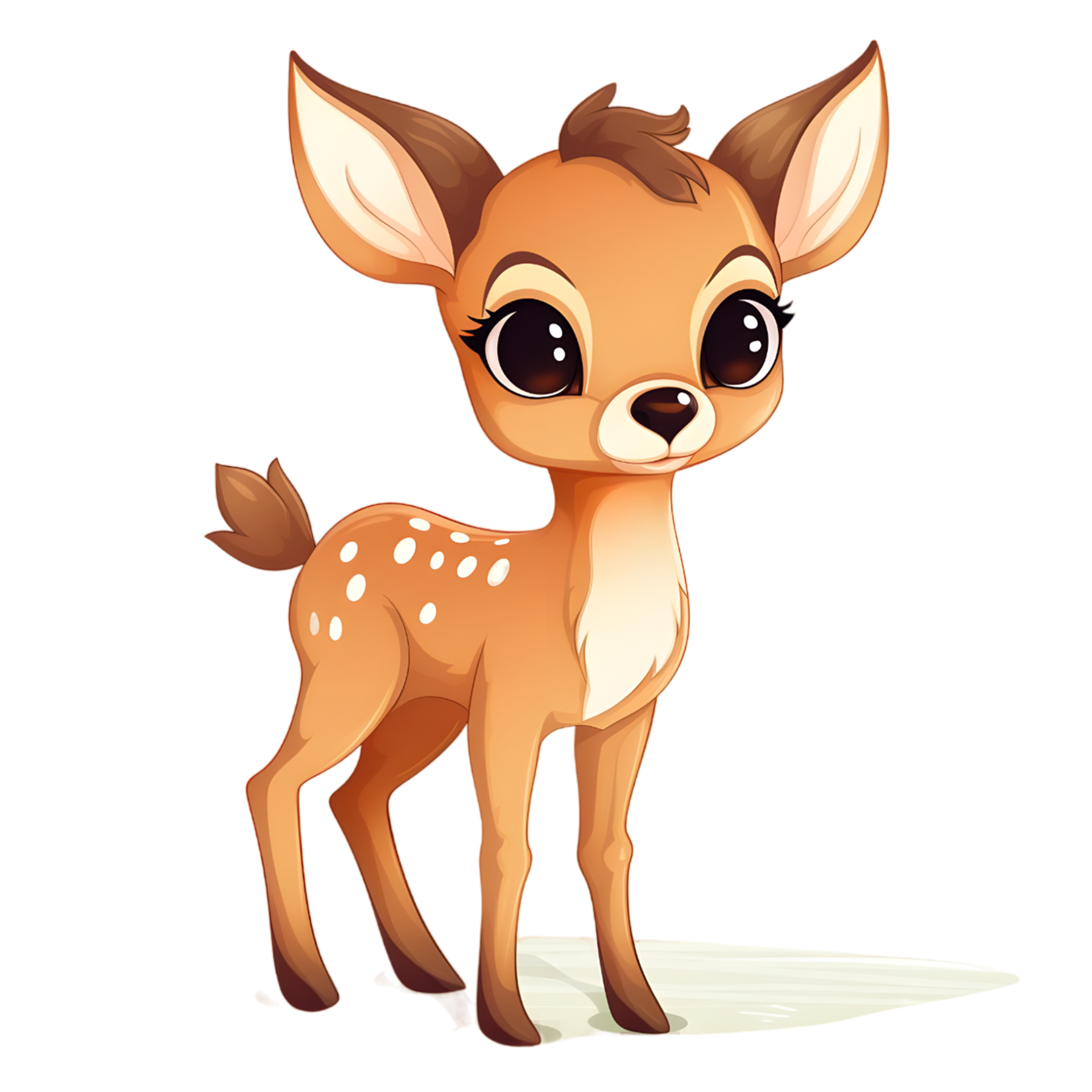 Ai generated cute deer baby toddler 34723027 png