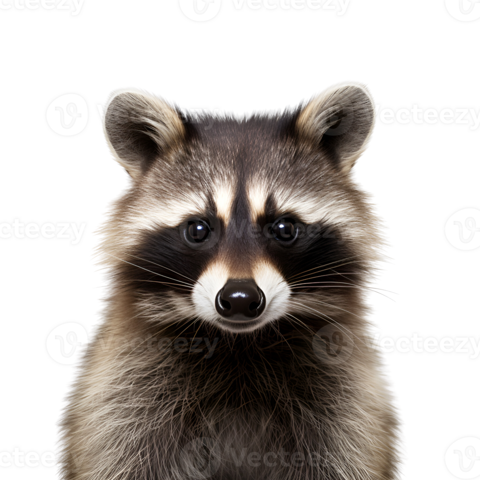 AI generated Raccoon No Background Applicable to Any Context AI Generative png