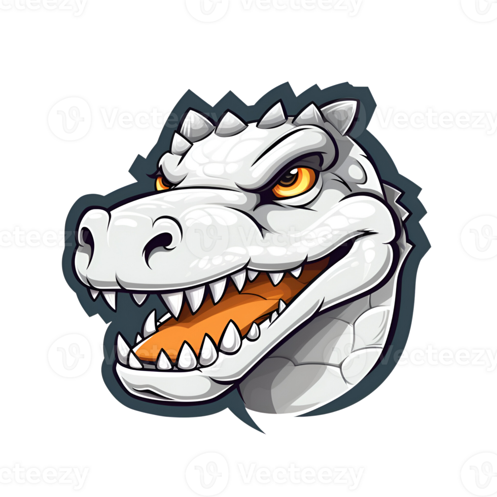 AI generated Cartoon Style Crocodile Alligator Illustration No Background Perfect for Print on Demand Merchandise AI Generative png